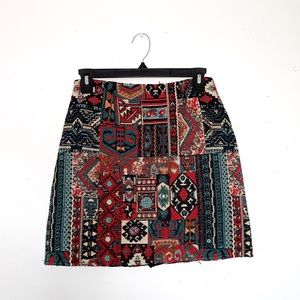 Multicolor Tapestry Printed Skirt Size M